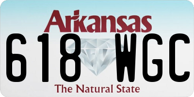 AR license plate 618WGC