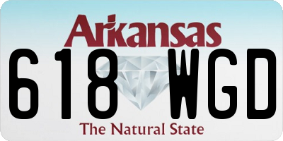 AR license plate 618WGD
