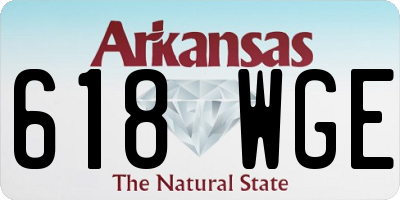AR license plate 618WGE