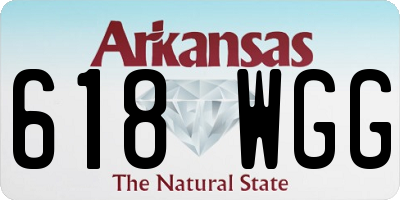 AR license plate 618WGG