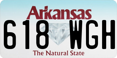 AR license plate 618WGH