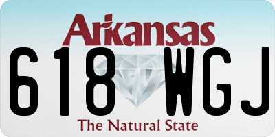 AR license plate 618WGJ