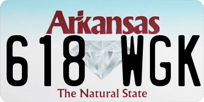 AR license plate 618WGK
