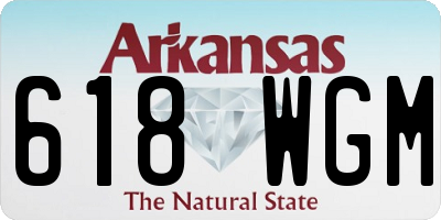 AR license plate 618WGM