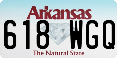 AR license plate 618WGQ
