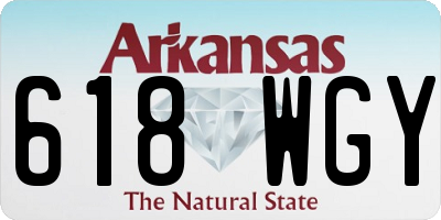AR license plate 618WGY