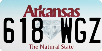 AR license plate 618WGZ