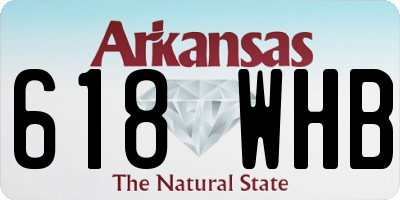AR license plate 618WHB
