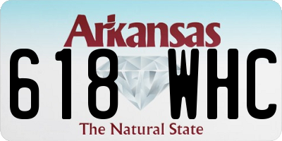 AR license plate 618WHC