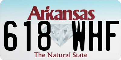 AR license plate 618WHF
