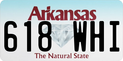 AR license plate 618WHI