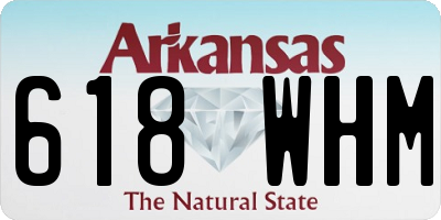 AR license plate 618WHM