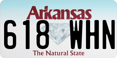 AR license plate 618WHN