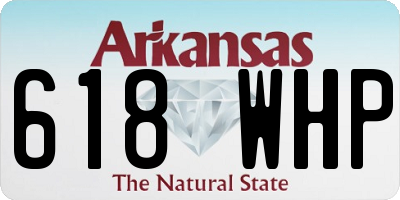 AR license plate 618WHP
