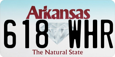 AR license plate 618WHR