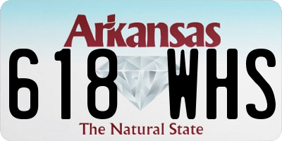 AR license plate 618WHS