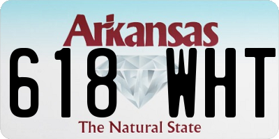 AR license plate 618WHT