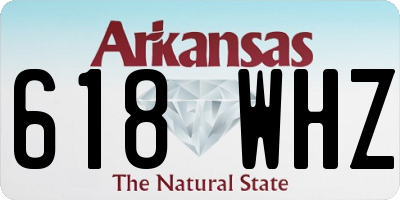 AR license plate 618WHZ