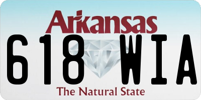 AR license plate 618WIA