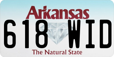 AR license plate 618WID
