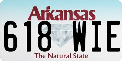 AR license plate 618WIE
