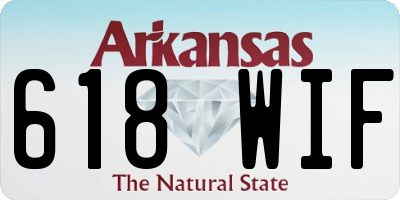 AR license plate 618WIF