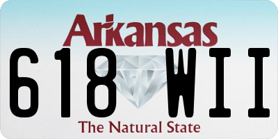AR license plate 618WII