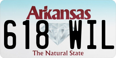 AR license plate 618WIL