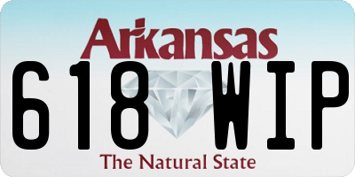AR license plate 618WIP