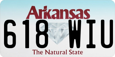 AR license plate 618WIU