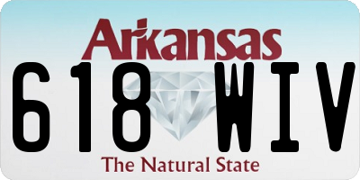 AR license plate 618WIV