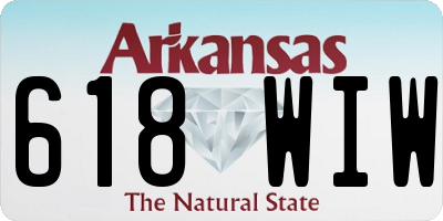 AR license plate 618WIW