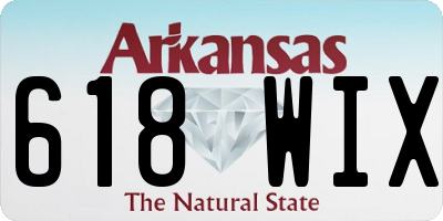 AR license plate 618WIX