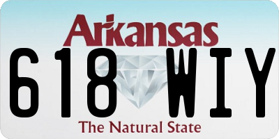 AR license plate 618WIY