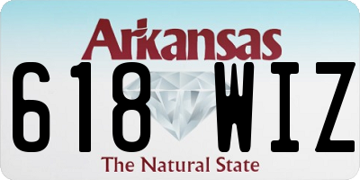 AR license plate 618WIZ
