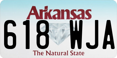 AR license plate 618WJA