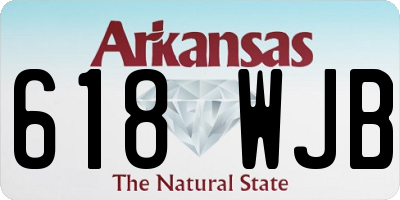 AR license plate 618WJB