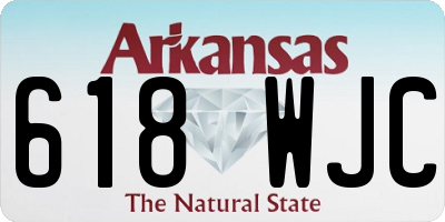AR license plate 618WJC