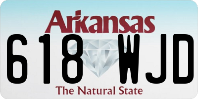 AR license plate 618WJD