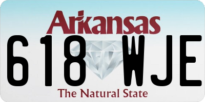 AR license plate 618WJE