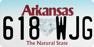 AR license plate 618WJG