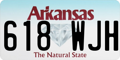 AR license plate 618WJH