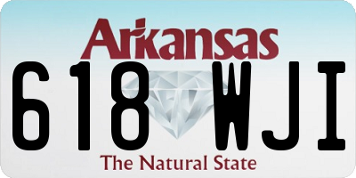 AR license plate 618WJI
