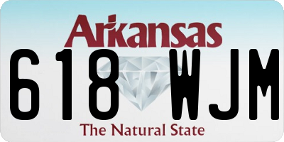 AR license plate 618WJM
