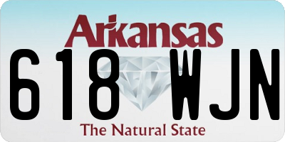 AR license plate 618WJN