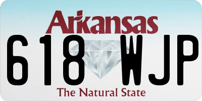 AR license plate 618WJP