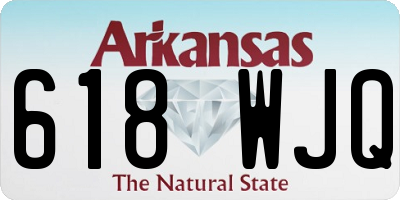 AR license plate 618WJQ