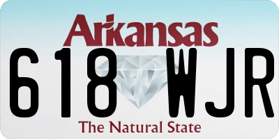 AR license plate 618WJR