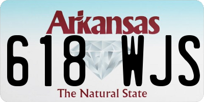 AR license plate 618WJS