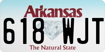 AR license plate 618WJT